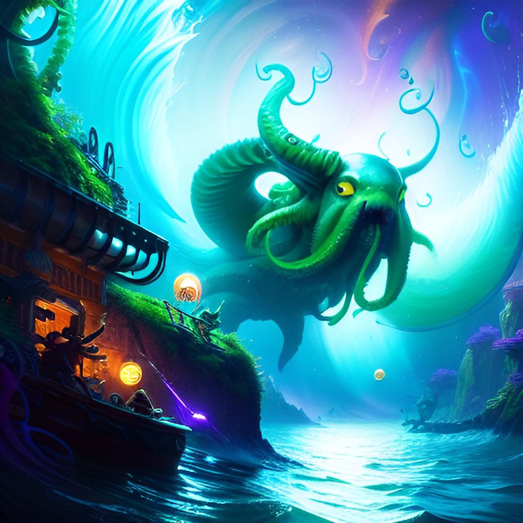 Beyond the Depths: A Fisherman's Encounter with Cthulhu