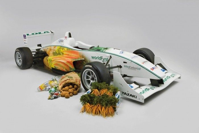 Formula 3 Racing Car Powered By Chocolate