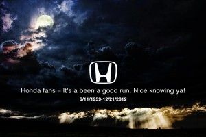 Honda admits 2012 is real