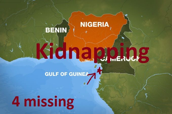Nigerian pirate attack and kidnap four