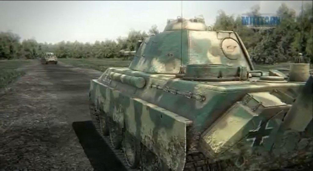 panther facing sherman